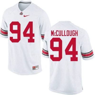 NCAA Ohio State Buckeyes Men's #94 Roen McCullough White Nike Football College Jersey NZX5745RW